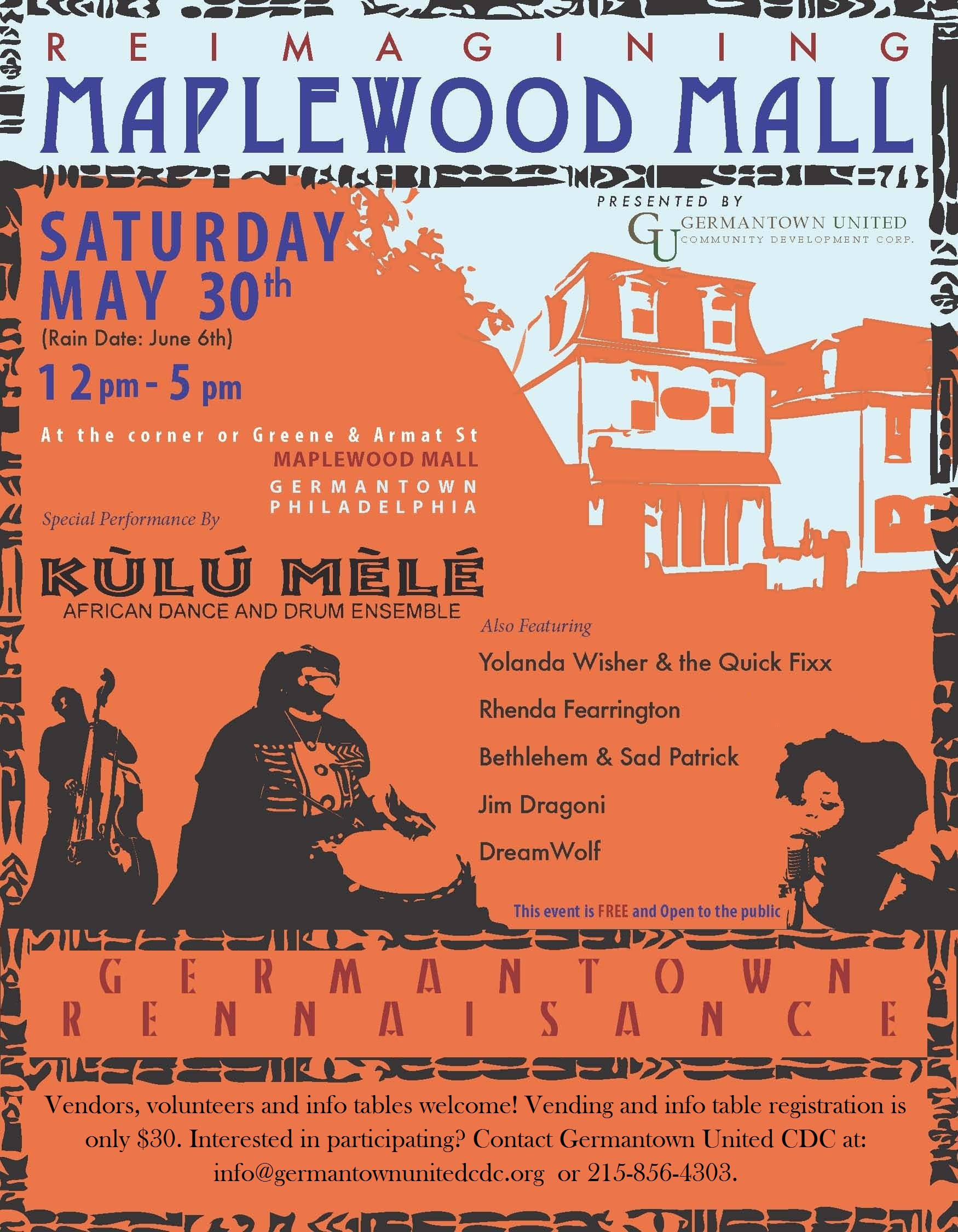 Re Imagining Maplewood Mall Festival A Germantown Renaissance Is Saturday May 30th Germantown United Cdc